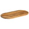 vidaXL Bordplate 140x50x3,8 cm oval heltre mango