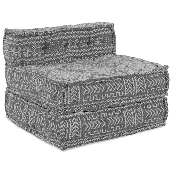 vidaXL Modulsofa Lysegrå 70 x 70 x 56 cm stoff