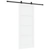 vidaXL Skyved&oslash;r 86 x 211 cm Konstruert tre Hvit og svart