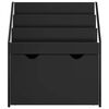 vidaXL Barneskrivebokhylle Svart 60 x 29,5 x 69 cm Konstruert tre