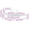 vidaXL Sengestamme med hodegjerde M&oslash;rkegr&aring; 200 x 200 cm Massiv furu