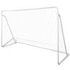 Fotballm&aring;lsett med stolper og nett 240x90x150 cm h&oslash;ykvalitets