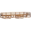 vidaXL Utend&oslash;rs sofa-sett 8 pcs Naturlig Solid akasietre