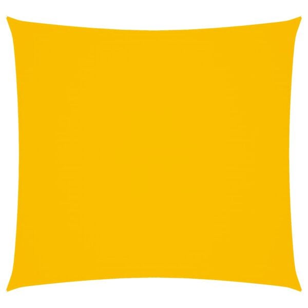 vidaXL Solseil oxfordstoff firkantet 6x6 m gul