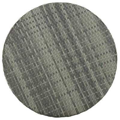 vidaXL Utendørs barsett 3 deler polyrotting grå