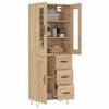 vidaXL Highboard sonoma eik 69,5x34x180 cm konstruert tre