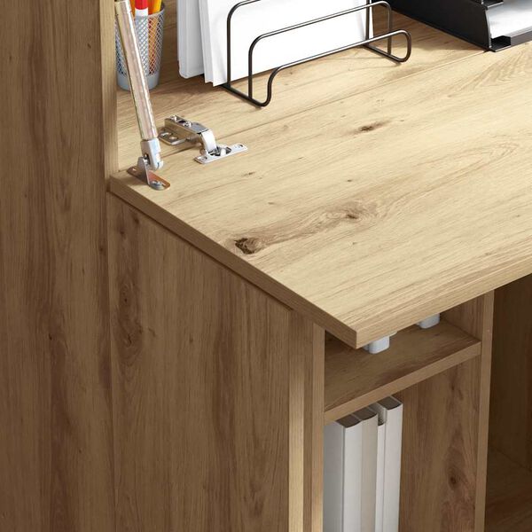 vidaXL Skrivebord Artisan Eik 71.5 x 31.5 x 106.5 cm Konstruert tre