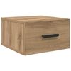 vidaXL Nattbordskap 35 x 35 x 20 cm Konstruert tre Artisan Eik