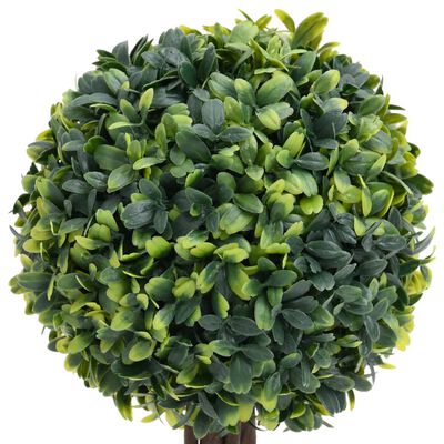 vidaXL Kunstige buksbomplanter med potte 2 stk ballformet 56 cm grønn