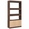 vidaXL Highboard brun eik 92x33x180 cm konstruert tre