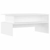 vidaXL Salongbord hvit 90x55x42,5 cm konstruert tre