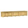 vidaXL Hevet blomsterbed 291x50x50 cm impregnert furu