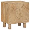 vidaXL H&aring;ndlaget sengeskap Teak brun 40 x 30 x 45 cm Massiv mango tre