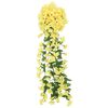 vidaXL Blomsterkranser for jul 3 stk gul 85 cm