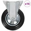 vidaXL Faste hjul 16 stk 160 mm
