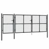 vidaXL Hageport i netting antrasitt 400x125 cm galvanisert st&aring;l