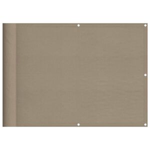 vidaXL Balkongskjerm gr&aring;brun 75x700 cm 100% polyester oxford