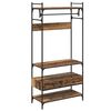 vidaXL Garderobeskap Gammelt tre 89 x 39 x 184.5 cm Konstruert tre