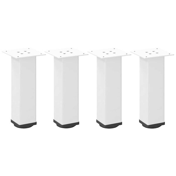 vidaXL Salongbordben 4 stk hvit 30-32 cm st&aring;l