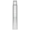 vidaXL Gabionkurver buede 7 stk 300x30x160/180 cm galvanisert jern