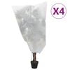 vidaXL Plantefleecetrekk med snor 4 stk 70 g/m&sup2; 0,8x1 m