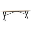 vidaXL Salongbord X-ramme 160x40x45 cm heltre furu og st&aring;l