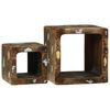 vidaXL TV Enheter 2 pcs Flerfarget 36 x 30 x 36 cm Massiv Reclaim Tre