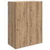 vidaXL Vegghengt skap 66 x 34,5 x 90 cm Konstruert tre Artisan eik