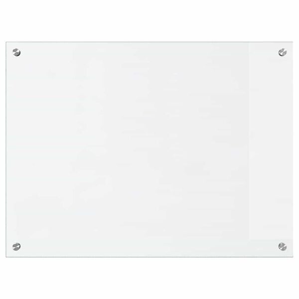 vidaXL Kjøkkenbakplate Gjennomsiktig 80 x 60 cm herdet glass