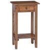 vidaXL Planteholder med skuff Brun 34 x 25 x 52 cm Mahogni Tre