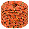vidaXL Universaltau i polypropylen 12 mm 100 m Oransje PP