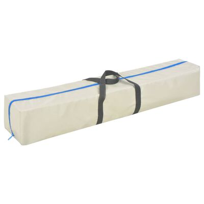 vidaXL Oppblåsbar gymnastikkmatte med pumpe 500x100x10 cm PVC blå