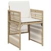 vidaXL Hage Spisegruppe 5 pcs Beige Poly rattan