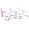 vidaXL Sykkelstativ for 5 sykler gulv frittst&aring;ende galvanisert st&aring;l