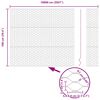 vidaXL Gjerdep&aring;le gr&oslash;nn 100 x 1 m (36 mm netting) St&aring;l og PVC