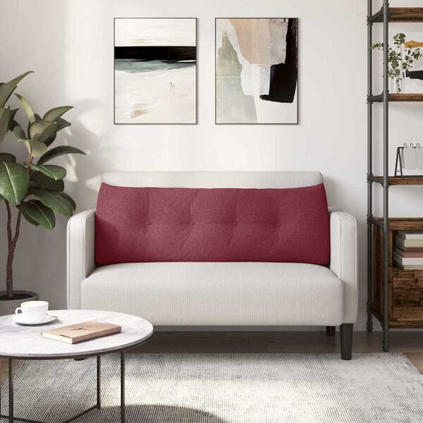 vidaXL Bakputen Vinr&oslash;d 140 x 24 x 50 cm stoff