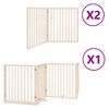 vidaXL Hundeport sammenleggbar 8 paneler 640 cm poppeltre