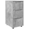 vidaXL Oppbevaringsskap Betonggr&aring; 40 x 48 x 81 cm Konstruert tre