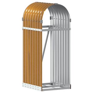 vidaXL Vedholder treutseende 40x45x100 cm galvanisert st&aring;l