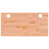 vidaXL Bordplate 80x40x4 cm heltre b&oslash;k