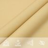 vidaXL Solseil sand 6x3 m 100% polyester oxford