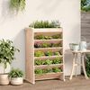 vidaXL Vegghengt plantekasse 6 etasjer 69x40x101,5 cm heltre furu