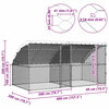 vidaXL Hønsebur 2 pcs sølv 400 x 200 x 198,5 cm Galvanisert Stål
