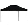 vidaXL Sammenleggbart partytelt pop-up svart 410x279x315 cm