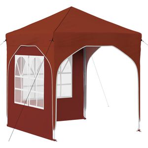 vidaXL Pop-up Festtelt 192 x 192 x 245 cm Terrakotta