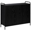 vidaXL Serviesskap Svart eik 97 x 33 x 81 cm Konstruert tre