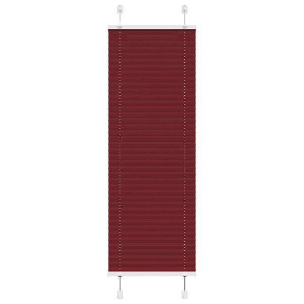 vidaXL Pliss&eacute;gardin Bordeaux R&oslash;d 50x100 cm Stoff Bredde 49,4 cm