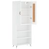 vidaXL Highboard hvit 69,5x34x180 cm konstruert tre