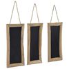 vidaXL Tavler 3 stk 30x70 cm heltre teak