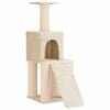 vidaXL Kattet&aring;rn med sisal klorestolper Krem 146 cm